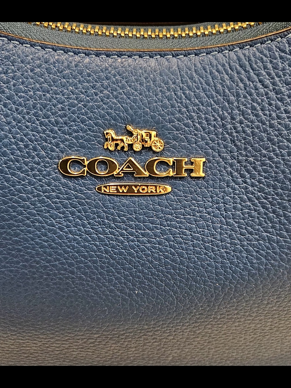 Coach Teri Hobo Bag in Pacific Bright Mineral w/ Gold Hardware - Picture 9 of 12